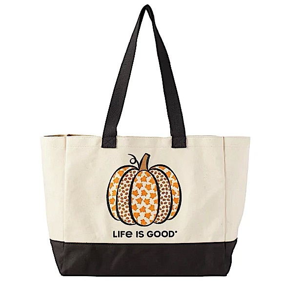 Life Is Good Handbags - Life Is Good Pumpkin Tote NWT